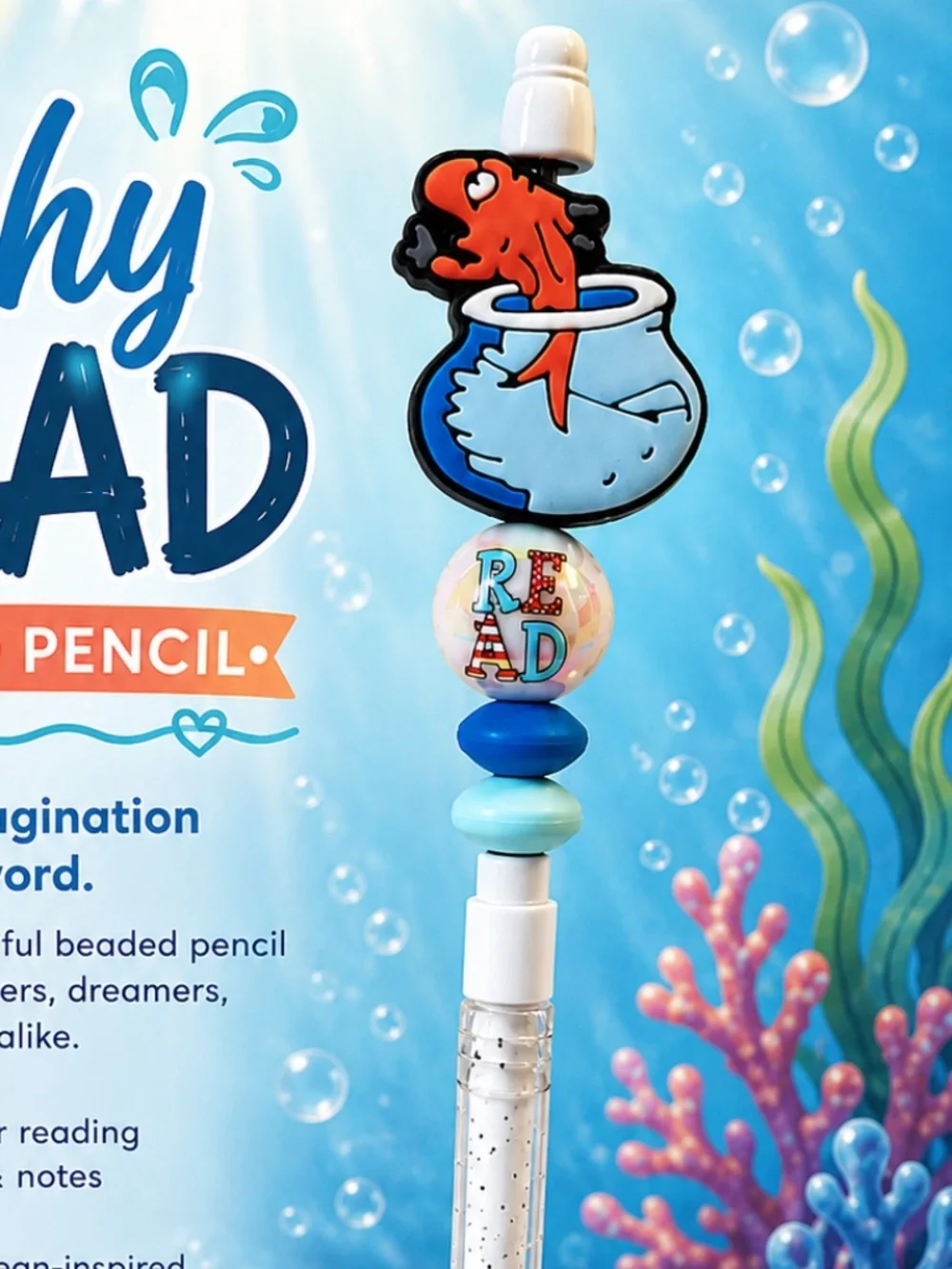 A Splash of Stories Beaded Pencil